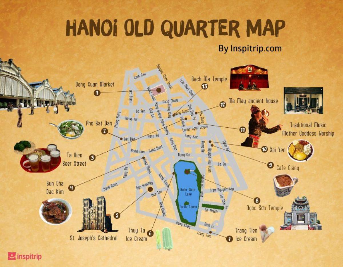 street kart over hanoi gamle kvartal