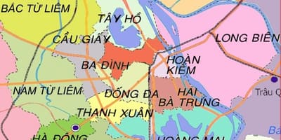 Kart av ha dong district-hanoi