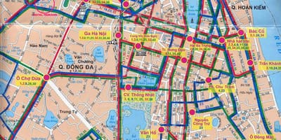 Kart over hanoi by buss