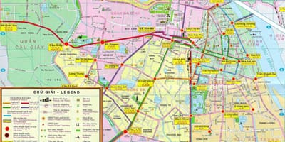 Kart over hanoi offentlig transport